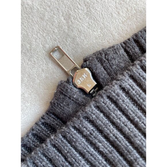 Banana Republic Mens Knit Sweater With Side Zippers Lg Preppy Gorpcore Campcore - Picture 10 of 10